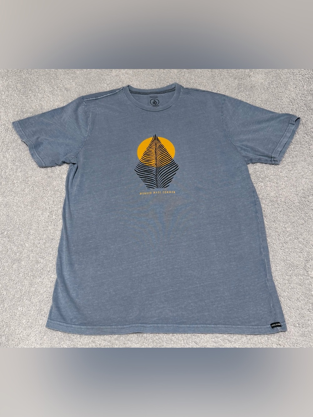 Volcom Men's Fronz Short Sleeve Blue T-Shirt Wonder Made Common Size Large
